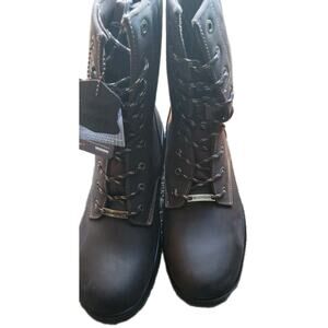 Size 14 Mens Brown Waterproof Steel Toe Lace Up Workboots Epochsaga NEW IN BOX